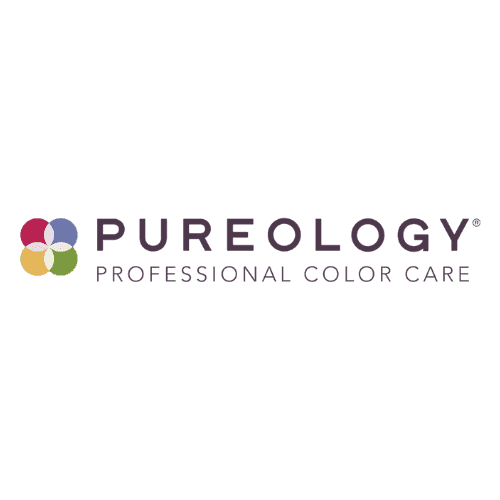 Pureology logo with colorful petals and "Professional Color Care" text.