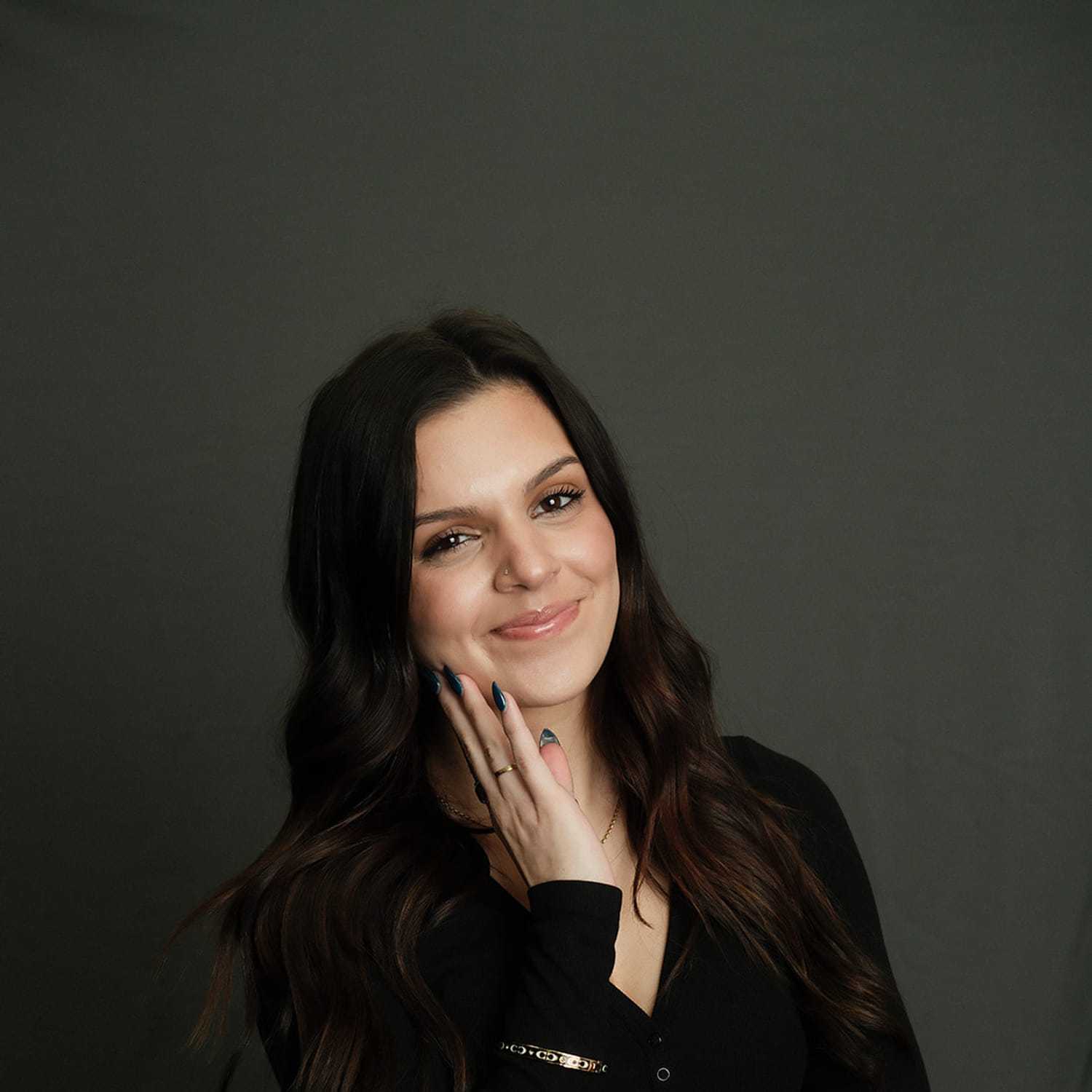 Portrait of Angellena, a professional stylist at Frank Gironda Salons, showcasing their expertise and style.