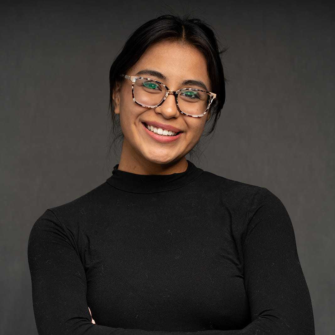 Portrait of Sophie, a professional stylist at Frank Gironda Salons, showcasing their expertise and style.