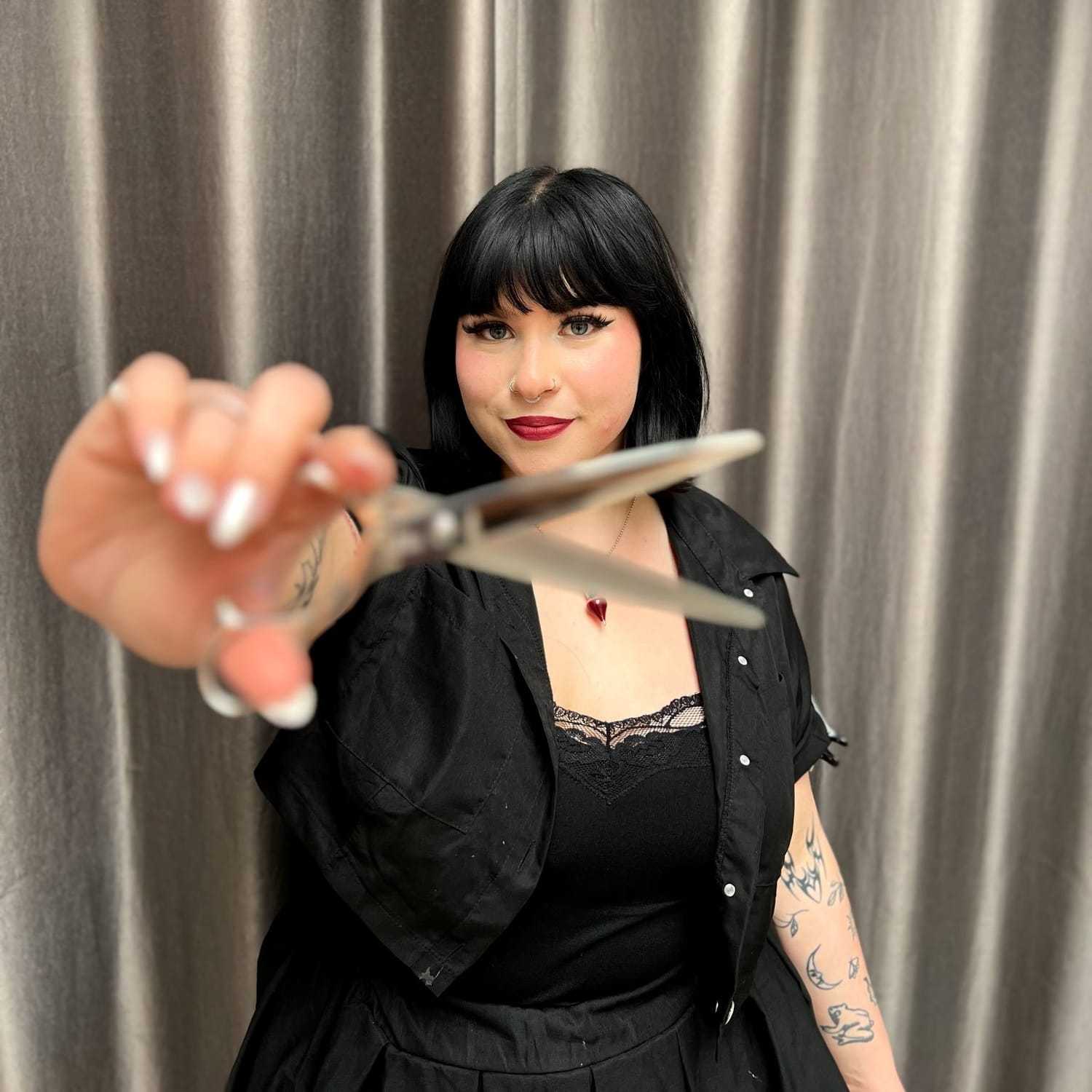 Portrait of Annabelle, a professional stylist at Frank Gironda  Salons, showcasing their expertise and style.