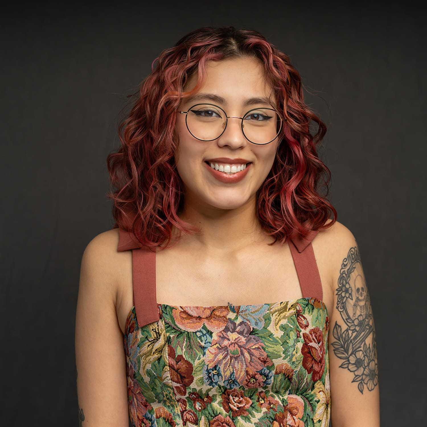 Portrait of Nina, a professional stylist at Frank Gironda  Salons, showcasing their expertise and style.