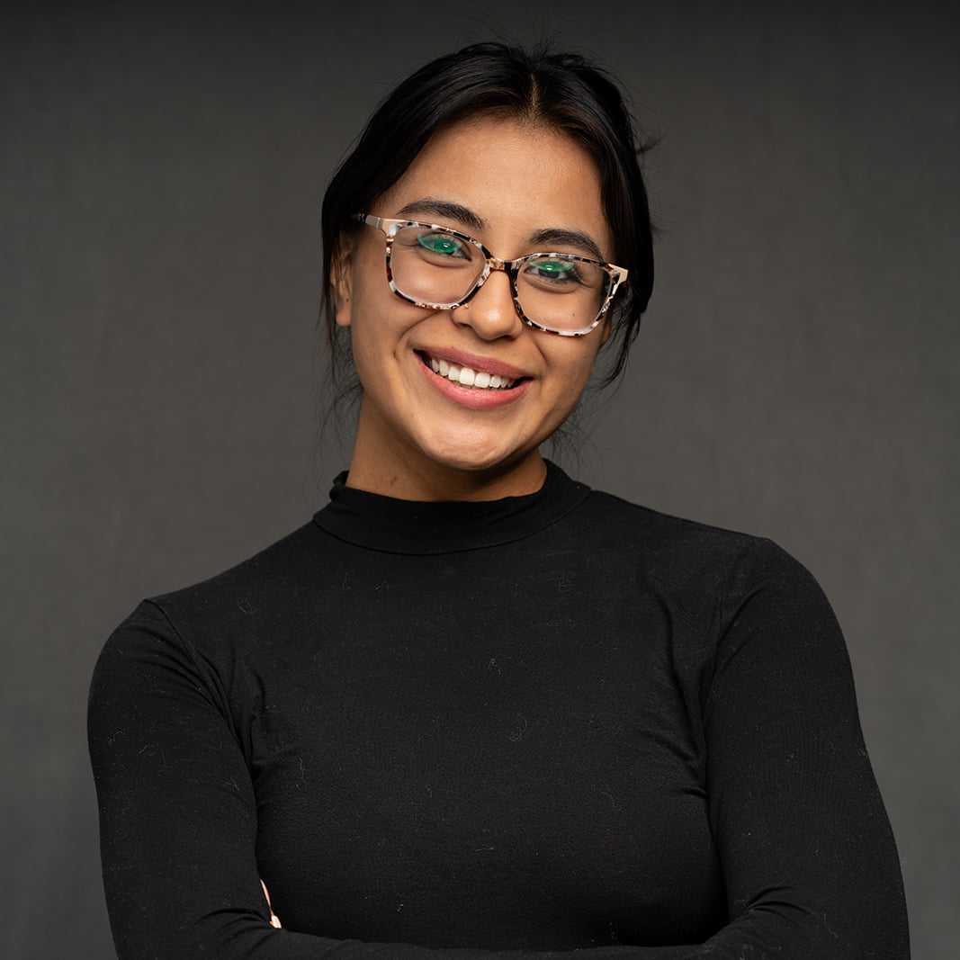 Portrait of Sophie, a professional stylist at Frank Gironda Salons, showcasing their expertise and style.